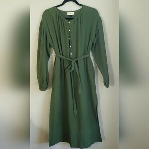Universal Thread Olive Green Gauze Dress